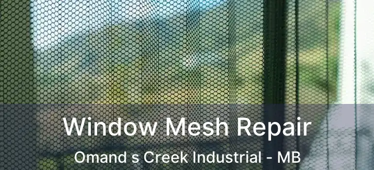  Window Mesh Repair Omand s Creek Industrial - MB