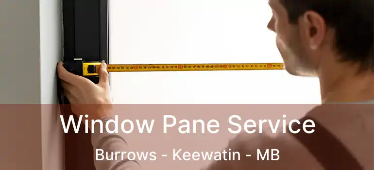  Window Pane Service Burrows - Keewatin - MB