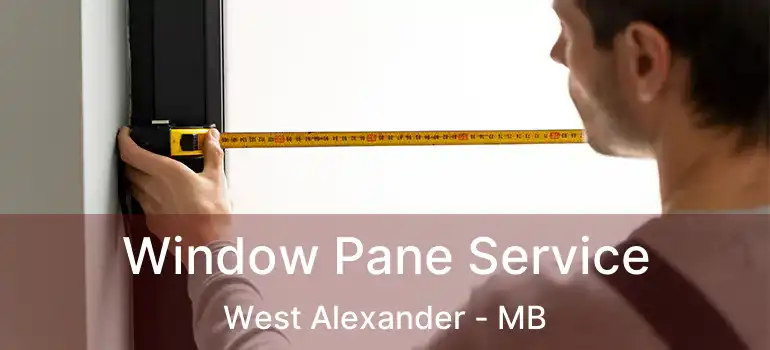  Window Pane Service West Alexander - MB