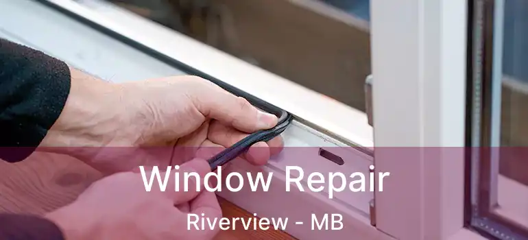 Window Repair Riverview - MB