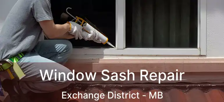  Window Sash Repair Exchange District - MB