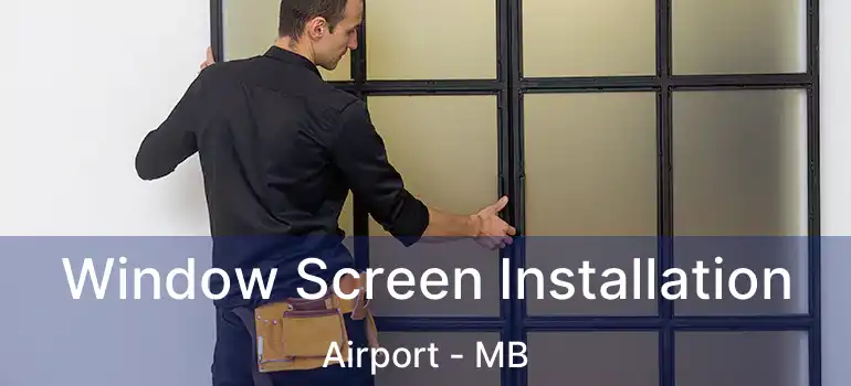  Window Screen Installation Airport - MB