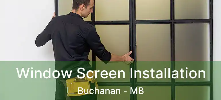  Window Screen Installation Buchanan - MB