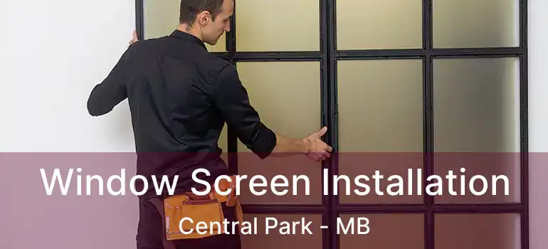  Window Screen Installation Central Park - MB