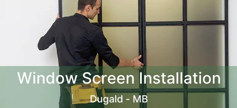  Window Screen Installation Dugald - MB