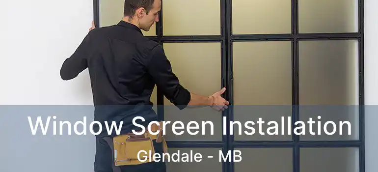  Window Screen Installation Glendale - MB