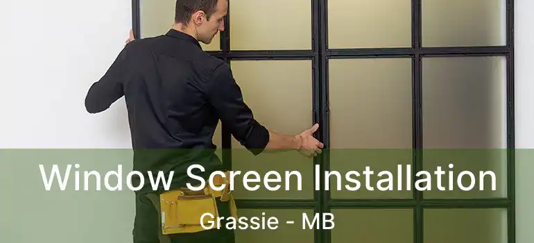  Window Screen Installation Grassie - MB