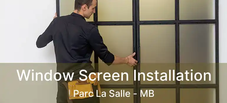  Window Screen Installation Parc La Salle - MB