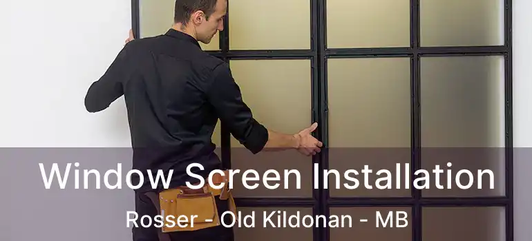  Window Screen Installation Rosser - Old Kildonan - MB