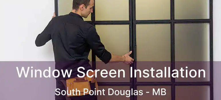  Window Screen Installation South Point Douglas - MB