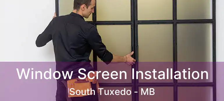  Window Screen Installation South Tuxedo - MB