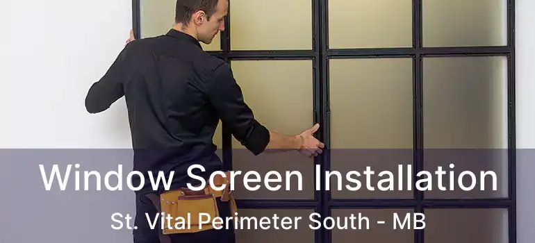  Window Screen Installation St. Vital Perimeter South - MB