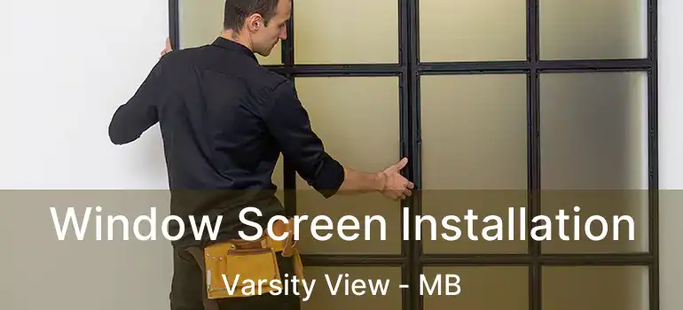  Window Screen Installation Varsity View - MB