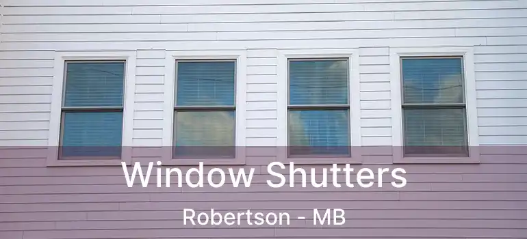  Window Shutters Robertson - MB