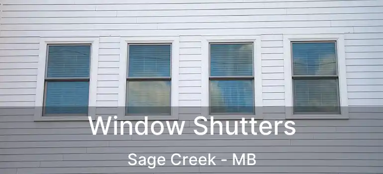  Window Shutters Sage Creek - MB