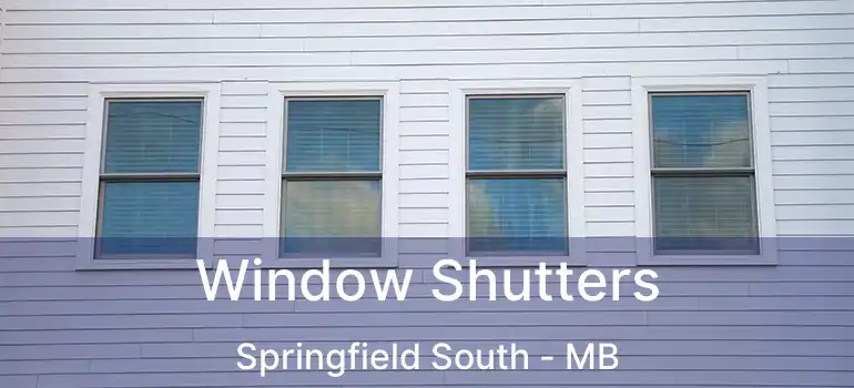  Window Shutters Springfield South - MB