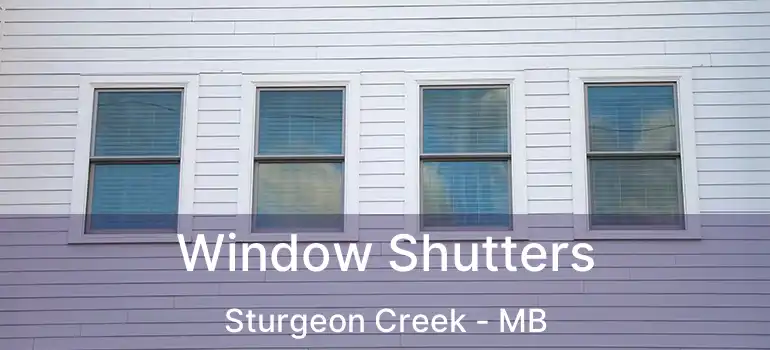  Window Shutters Sturgeon Creek - MB