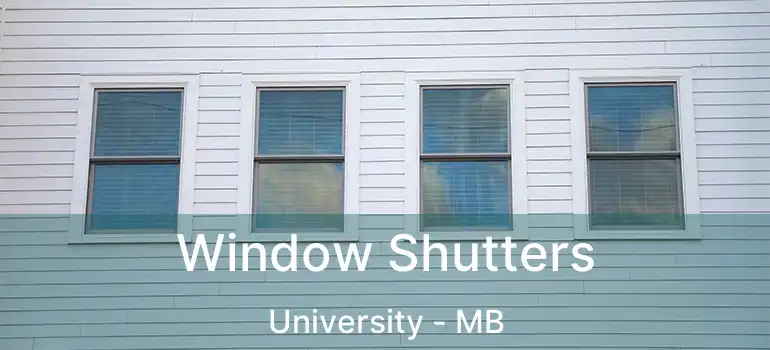  Window Shutters University - MB