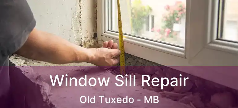  Window Sill Repair Old Tuxedo - MB