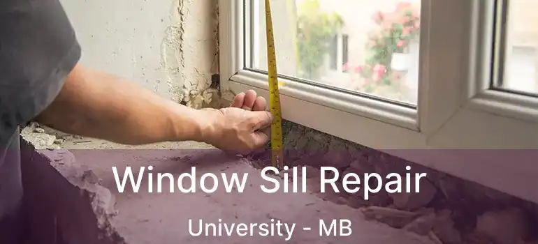  Window Sill Repair University - MB