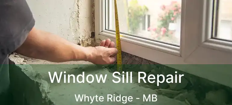  Window Sill Repair Whyte Ridge - MB