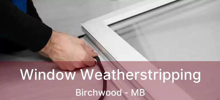  Window Weatherstripping Birchwood - MB