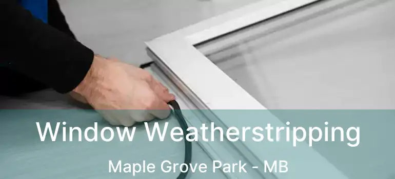  Window Weatherstripping Maple Grove Park - MB