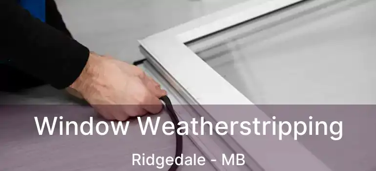  Window Weatherstripping Ridgedale - MB