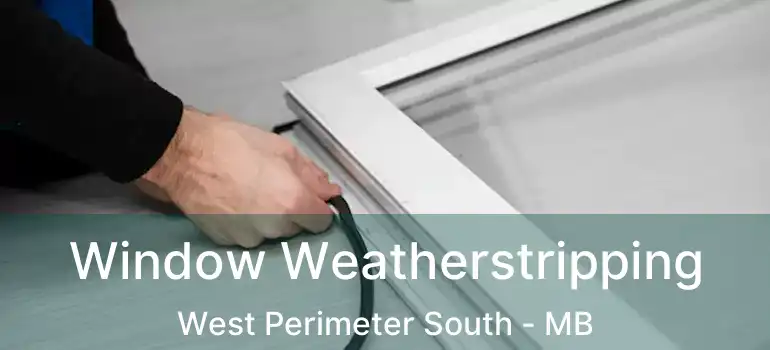  Window Weatherstripping West Perimeter South - MB